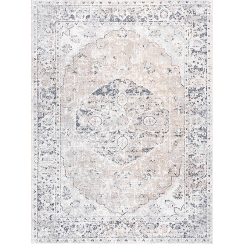 Tapis oriental oriental lavable à la machine, Rectangle 2 pi x 3 pi