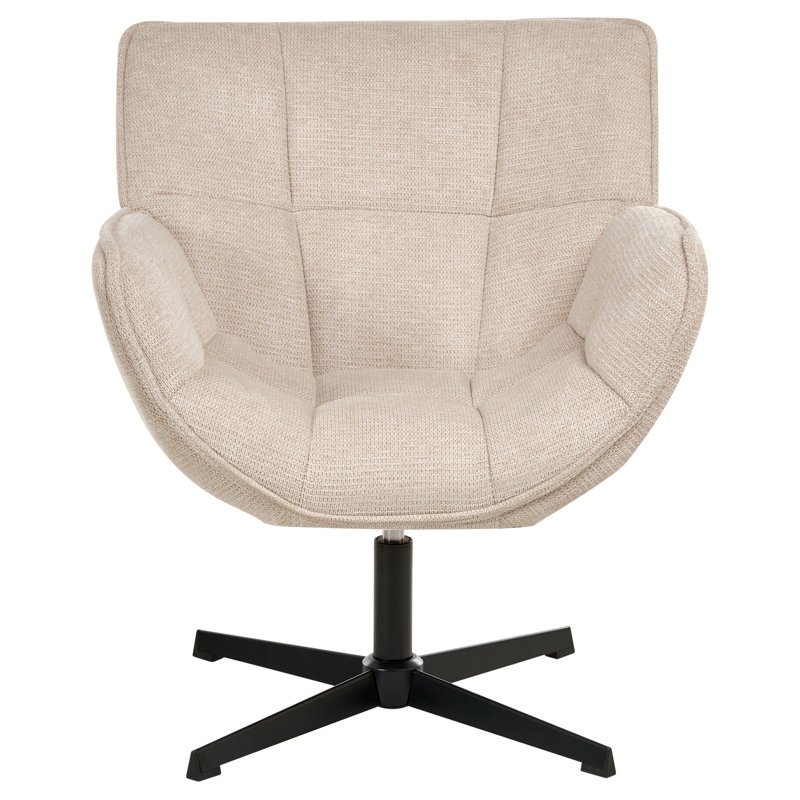 Swivel Armchair AUMA Fabric, Beige