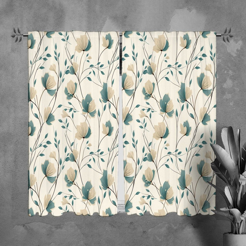 Paire de rideaux obscurcissant en polyester Rondald, L 20 po x L 82 po