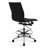 Modern Drafting Chair | Upholstered PU Leather Ribbed Armless Mid Back with Tall Adjustable Base & Leg Rest | Tilt Lock, Swivel | Computer, Home, Executive, Conference, Meetings -1423078237