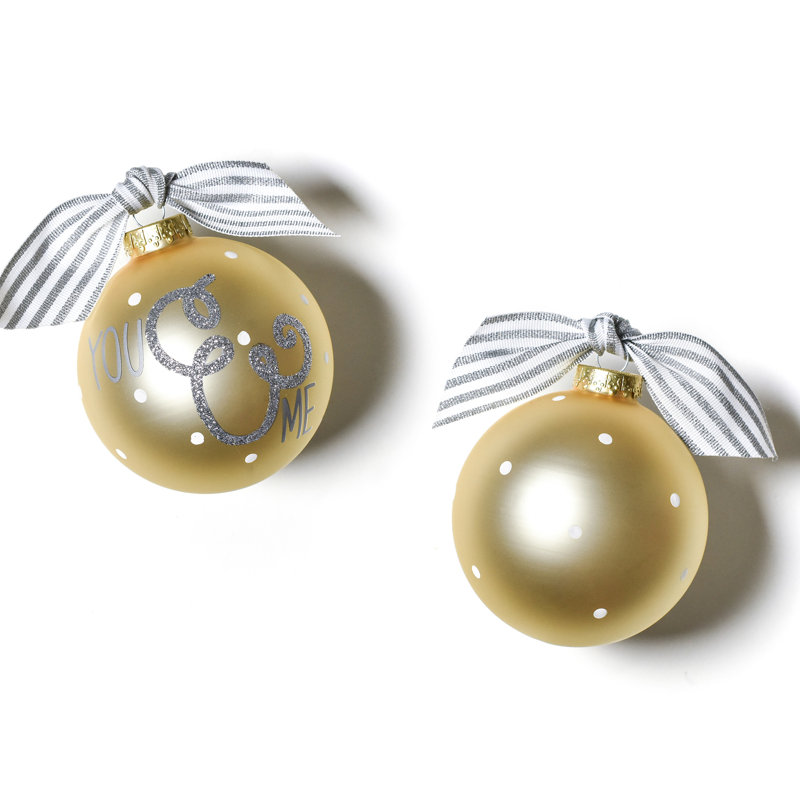 3.93'' Handmade Glass Ball Ornament