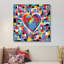 « mosaic cardiaque ii », reproduction d’art sur toile tendue-20816707
