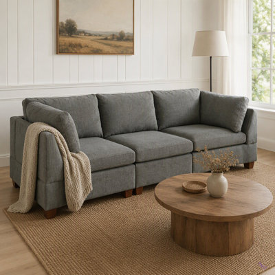 MODULAR ENSEMBLE - Canapé modulaire en tissu chenille