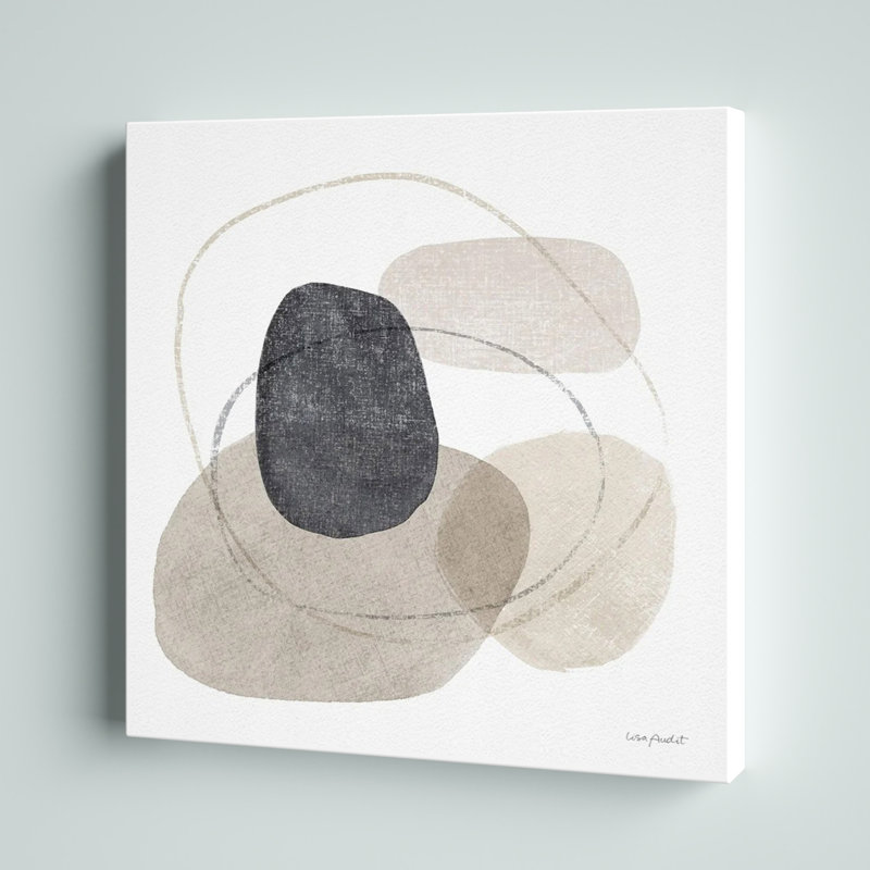 «Think Neutral 10» par Lisa Audit - Peinture sur toile, Toile tendue, H 12 po x l 12 po, Sans cadre