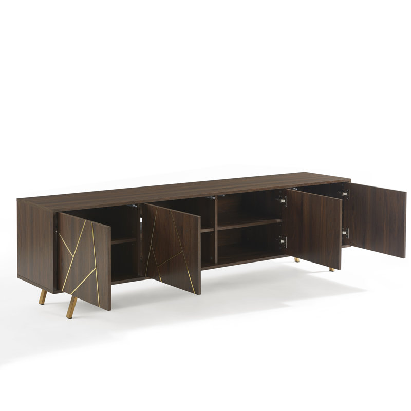 75'' W TV Stand, Brown