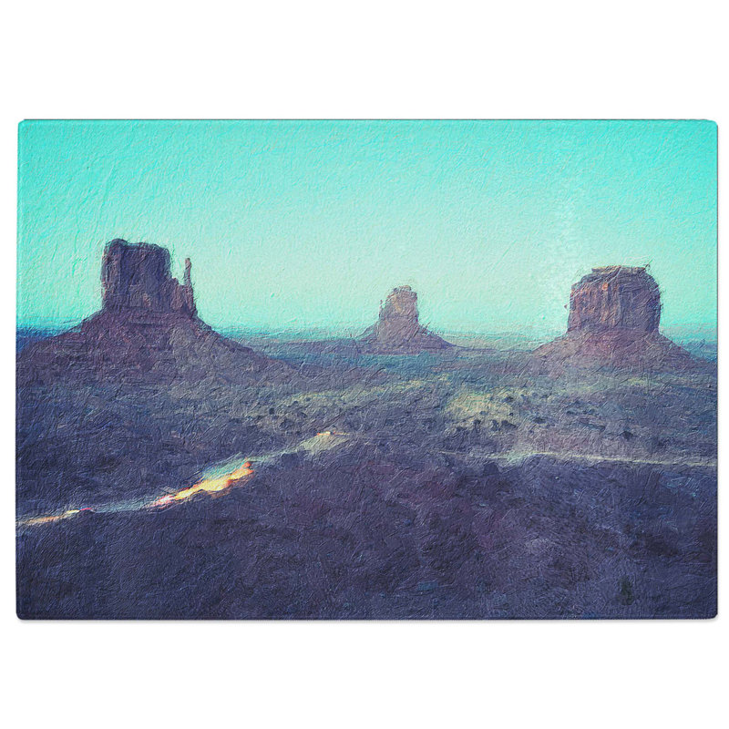 Tempered Glass Oljato-Monument Valley Chopping Board, 39 cm W x 28.5 cm L