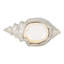 Bol décoratif décoratif en forme de coquillage en céramique avec détails texturés et design artistique-1380336545