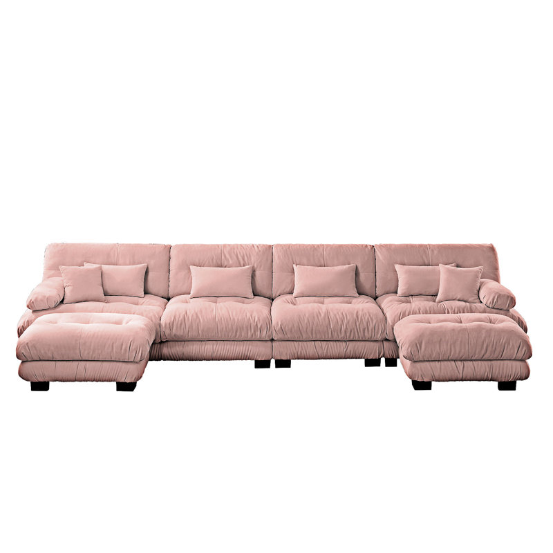 Canapé modulaire modulaire avec repose-pieds convertible