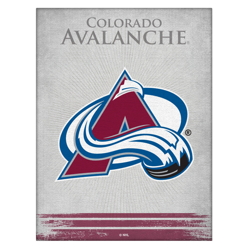 « NHL », impression sur toile, Colorado Avalanche, H 15 cm x l 20 cm
