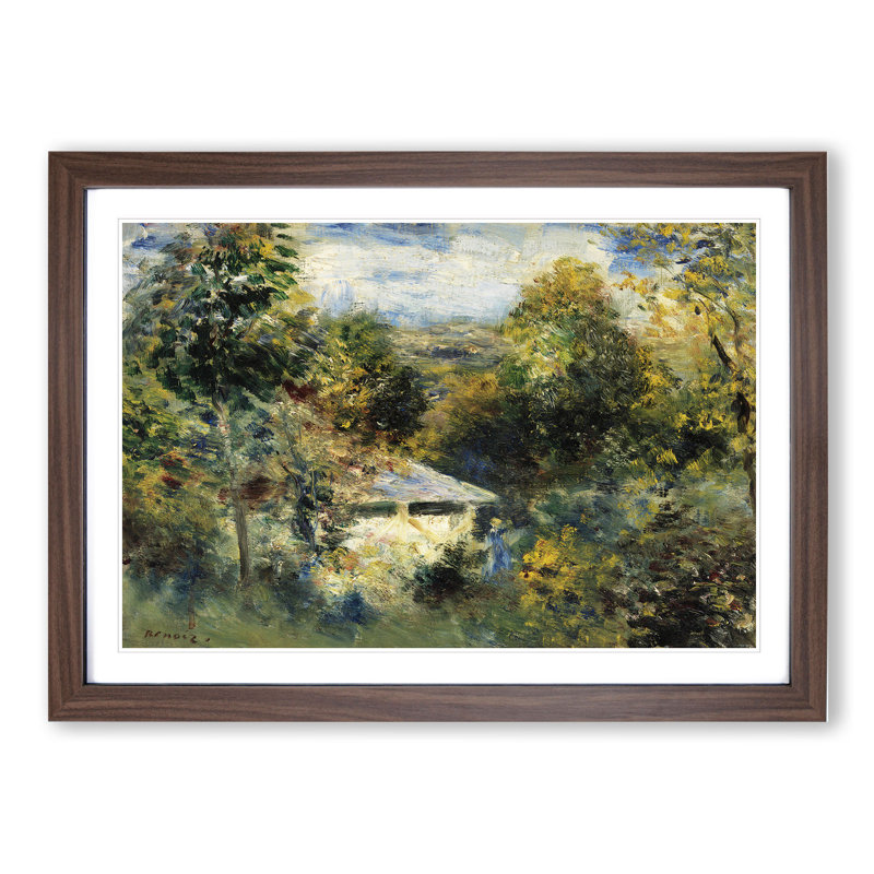 Louveciennes by Pierre-Auguste Renoir - Framed Print, Walnut Framed, 27cm H x 36cm W x 2cm D