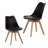 Set Of Four Dining Chairs, Medieval Modern Style Dining Chairs For Kitchen And Dining Room, With Woodenen Legs-1967091296