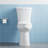 GarveeHome ADA Compliant Two-Piece Commercial Toilet, Elongated, Global Comfort Height, Powerful 1.28 GPF Siphonic Flush, Soft-Close Seat