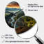 Oregon River Landscape III - Pear Shape Large Yellow Wall Clock-105482470