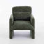 Fauteuil surdimensionné, tissu chenille, fauteuil confortable et demi-canapé simple avec coussin