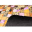 Tapis rectangulaire en cuir de vache fait à la main en patchwork de 5 pi 2 po x 8 pi 3 po Costinela