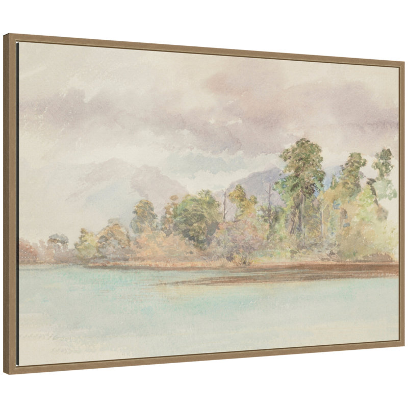 «Boat Harbour Te Anau» par Nostalgia Prints, reproduction d'art sur toile encadrée