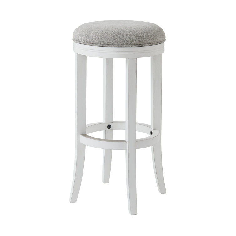 Farzin Swivel Upholstered Bar Stool(might be missing screws they are let loose in the box) 