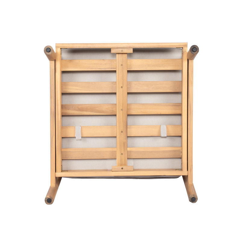 Ensemble de conversation pour patio en bois d'acacia