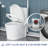 One-Piece Upflush Toilet With 600W Macerator Pump, Space-Saving Macerating Toilet System For Basement