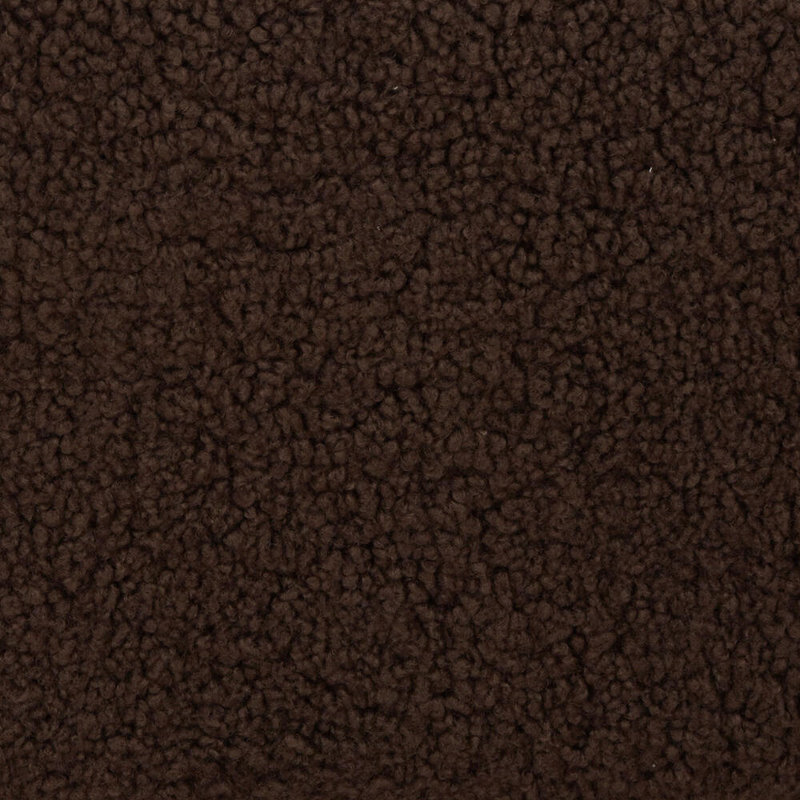 Fauteuil à oreilles Levin, Faux peau de mouton brun foncé