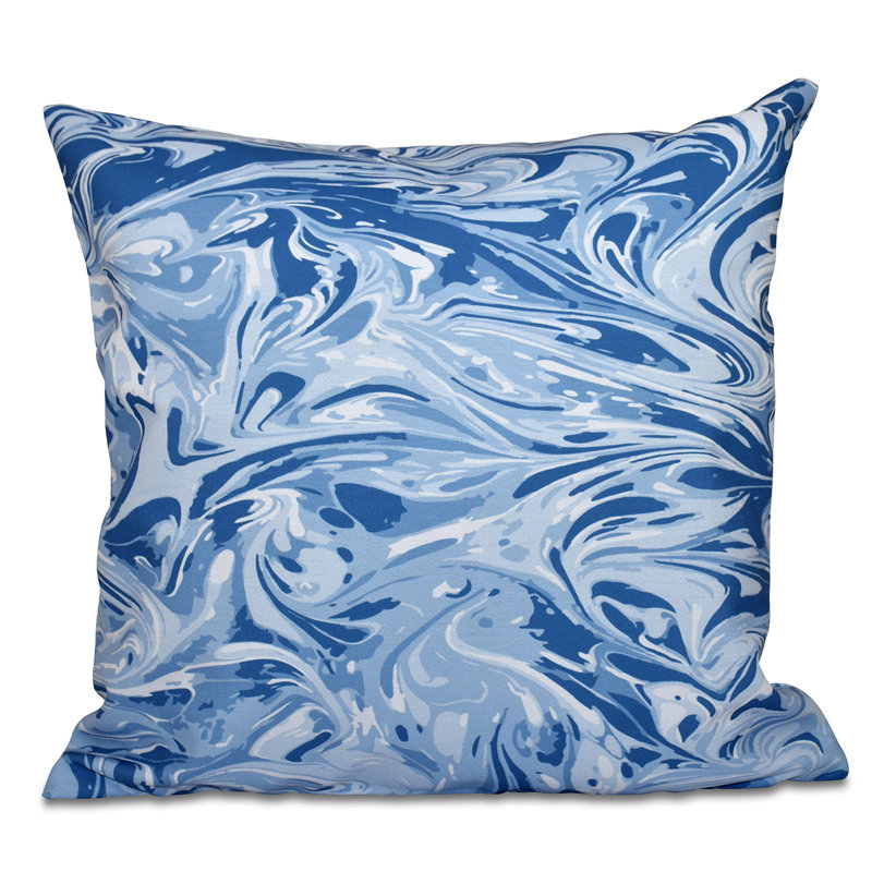 Housse et insert de coussin carré Mélange, H 18 po x l 18 po, Bleu
