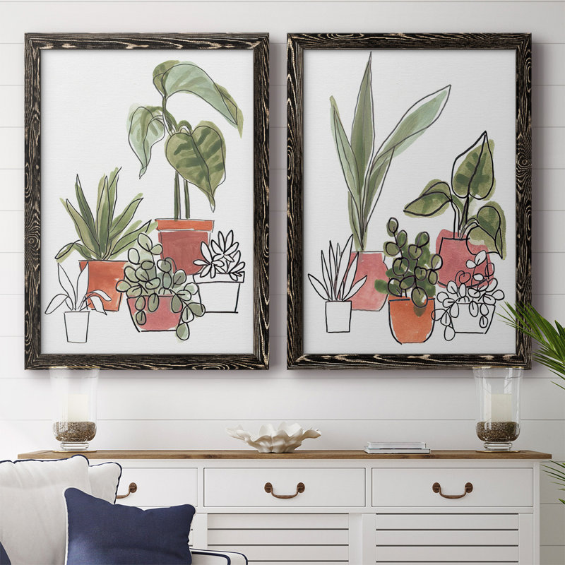 Home Grown I - reproduction de cadre photo sur toile 2 pièces, Cadre noir, H 42,5 po x l 61 po x P 1,5 po