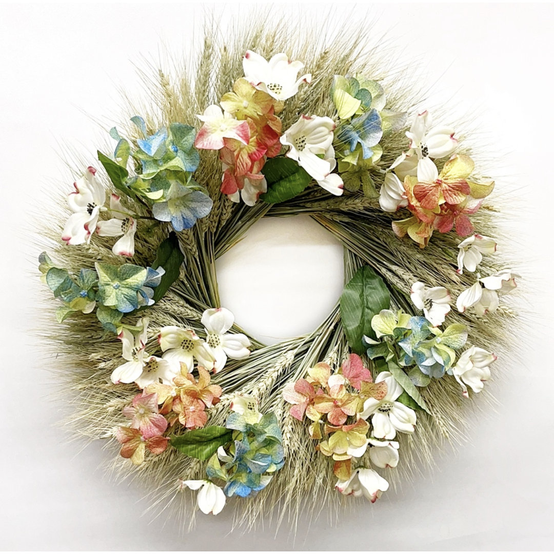 Handcrafted Dried 20'' Wreath Dried Flowers and Wreaths LLC
