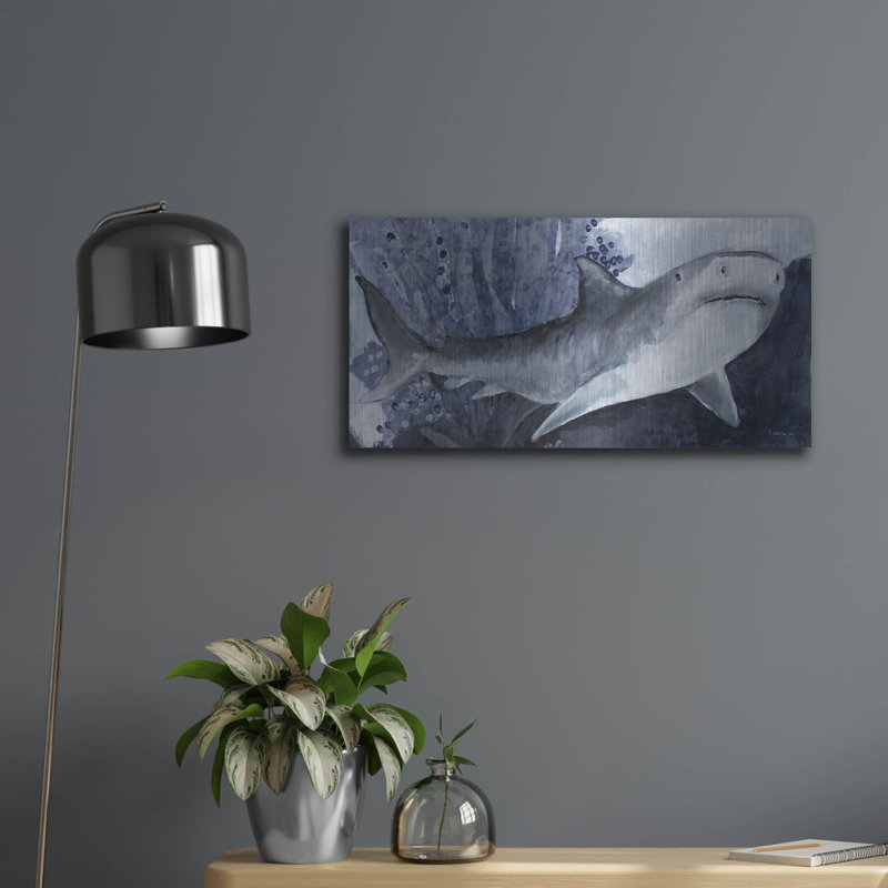 «Shark Swim 2» par Stellar Design Studio, H 12 po x l 24 po