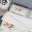 Ensemble de housse de couette à fleur de rose rose-40701918