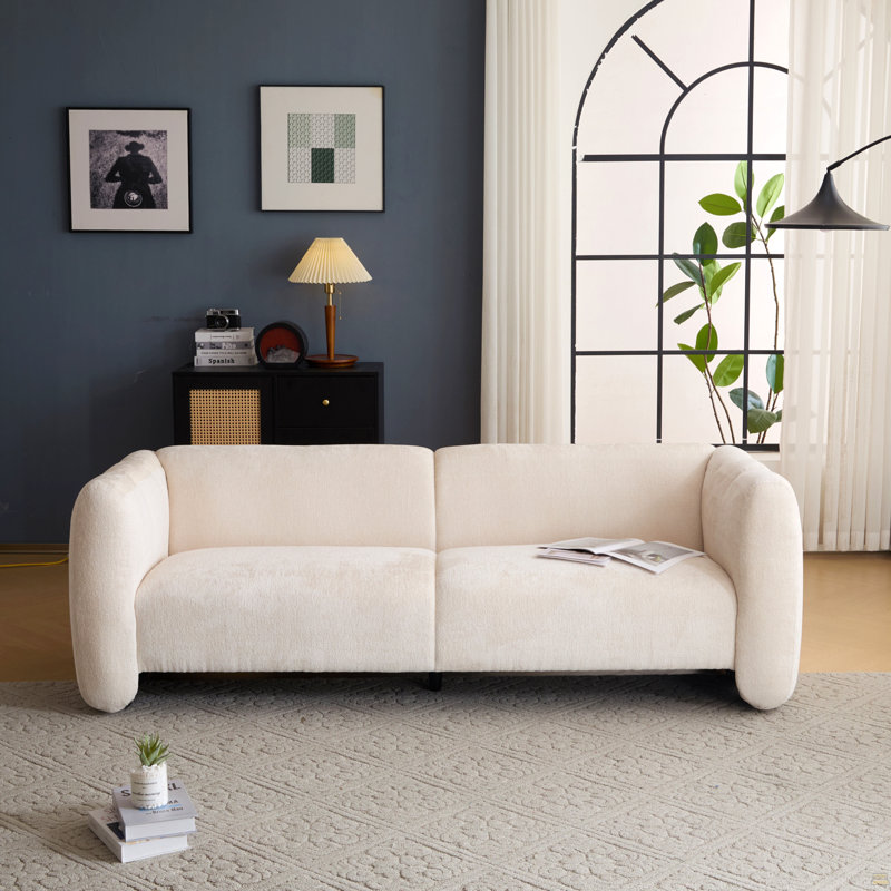 Canapé 3 places 83 po 83 po, Boucle - beige