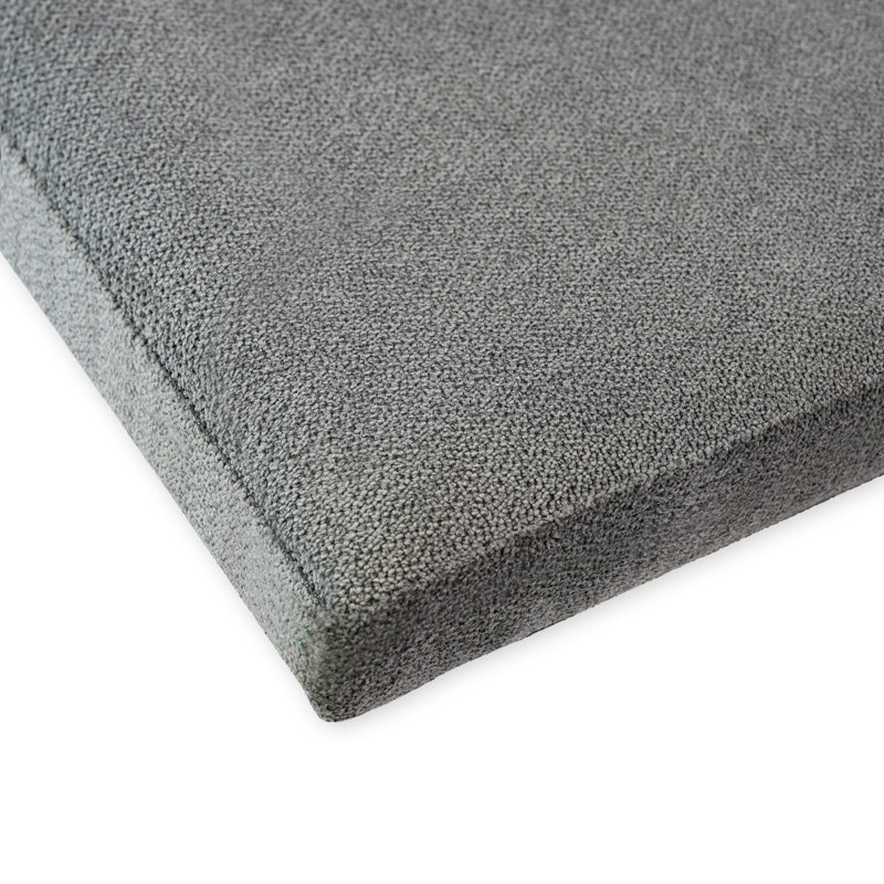 Structure de chaise de salle à manger (paquet de 2) avec coussin graphite, Pécan