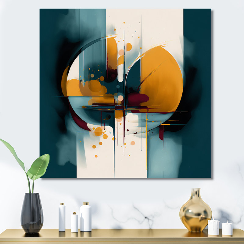 «Cassie Exploration Abstracted Patterns II», reproduction sur toile, H 16 po x l 16 po x P 1 po, Toile tendue