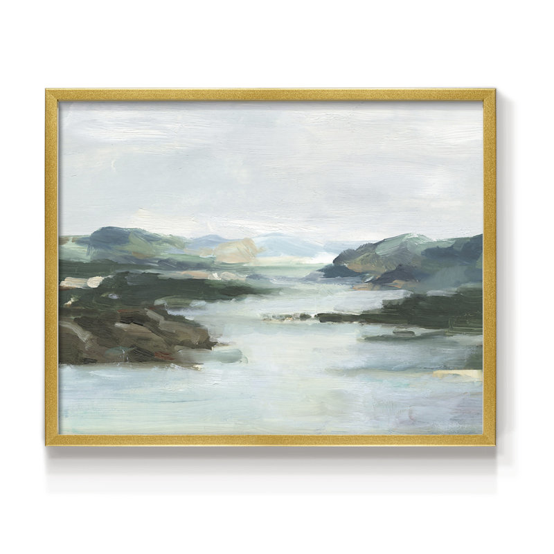 Misty Cove I -Framed Print - Restickable