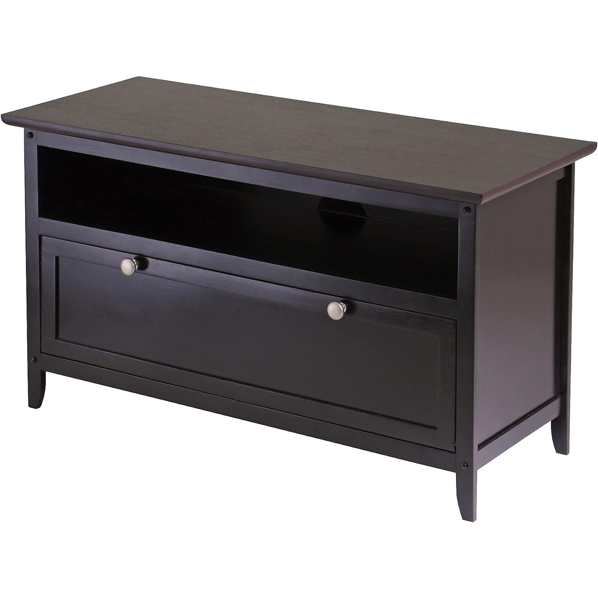 Schererville 40'' TV Stands with Storage Cabinet and Shelves Charlton Home Color: Expresso