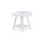 Table d'appoint Arid, 22 po, plateau galerie Rail, bois blanc