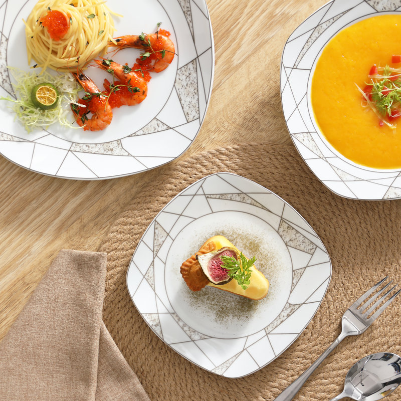  18-Piece 7.5" Dinner Plate Set