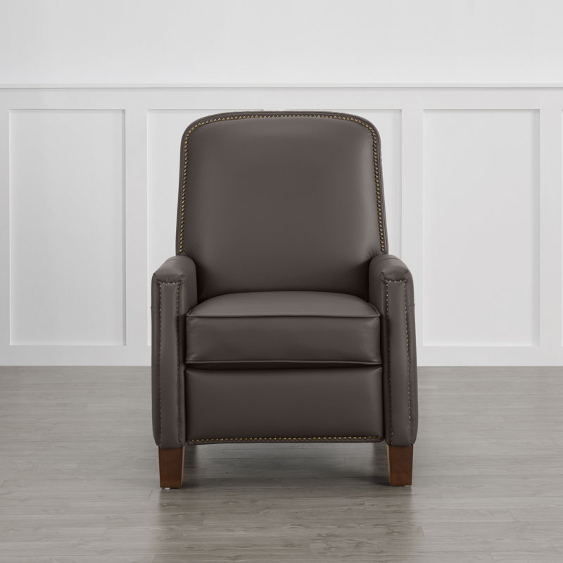 Fauteuil inclinable manuel Shamani, Simili cuir brun foncé