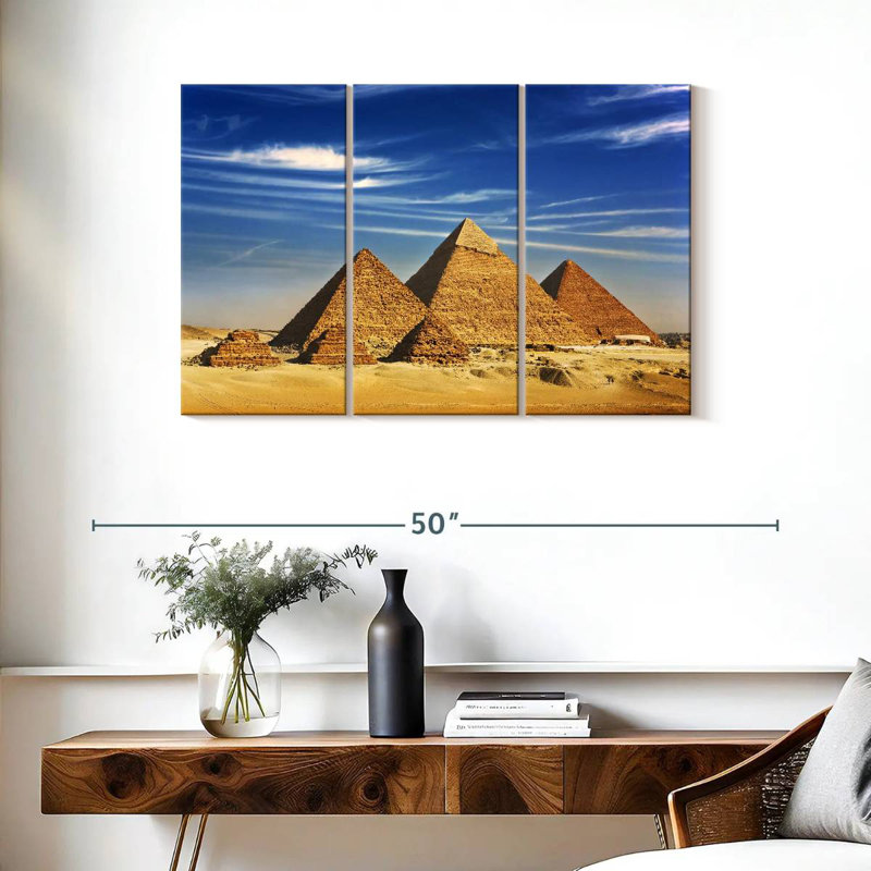 Pyramides égyptiennes de Gizeh Adella, H 24 po x l 38 po