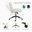 Fauteuil de bureau à accoudoirs croisés de 26 po Aguilera-2124729320-2096535494