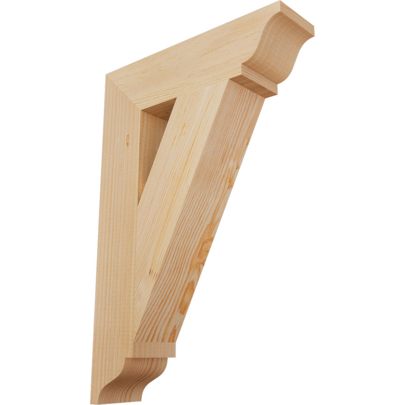 Support traditionnel, Douglas (lisse), 24" H x 4" W x 16" D