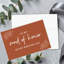 Carte de mariage ligne terre cuite