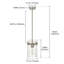 Luminaire suspendu moyen en verre 1 lumière 5,1 "pour évier-121632946-132142426