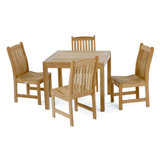 Veranda Square 4 - Person 36'' L Outdoor Restaurant Dining Set