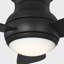 Ventilateur de plafond intérieur avec lumières noires minuit et télécommande portative Génération Lighting