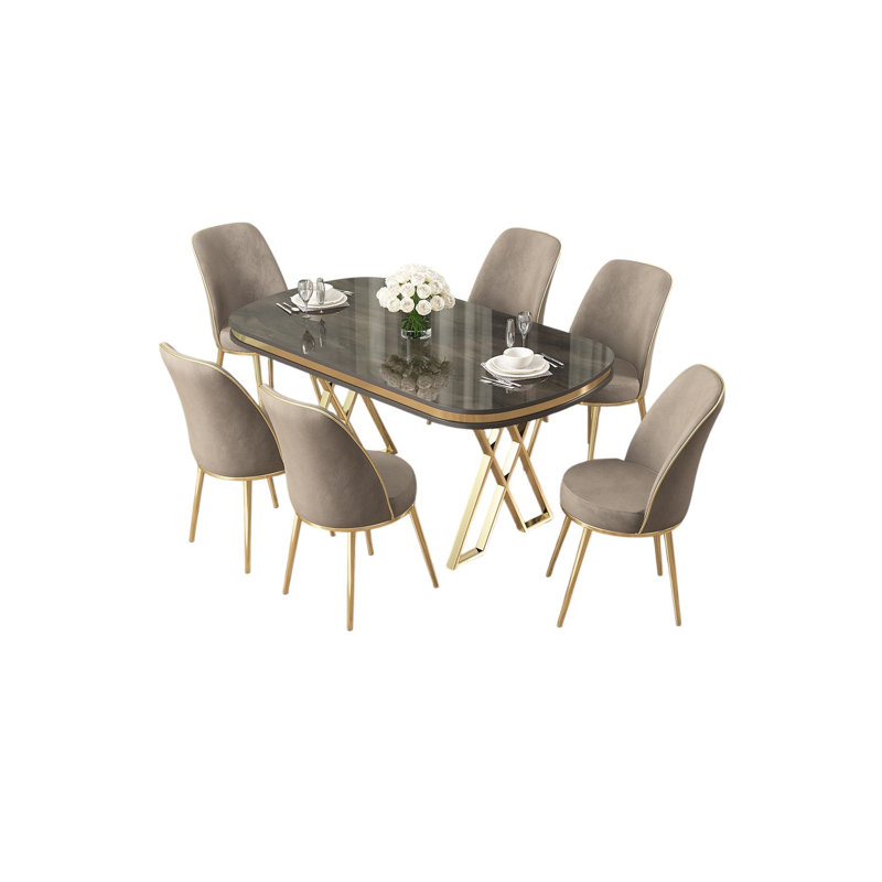 Dining Table & Chairs Set (7 Pieces)