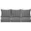 Ensemble de coussins de canapé à rayures profondes intérieur / extérieur Sunbrella®