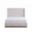 Upholstered Wingback Bed with 53.1" Tall Headboard-2046135313