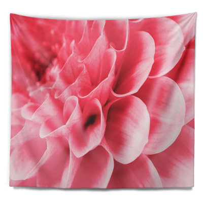 Tapisserie florale rose