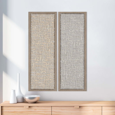 " Natural Texture " 2 - Pieces