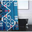 Rideau de douche simple à motif floral Alfreda-847483928